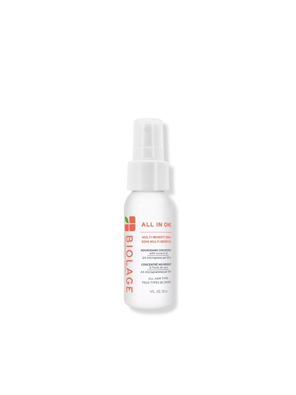 Set of 5 Biolage All-In-One Coconut Infusion Travel Spray - White